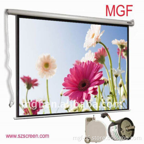 120'' 16:9 electric projector screen motorized work through remote control projector screen
